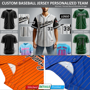 Camiseta de Béisbol Personalizada OEM, Camisas con Botones, Uniforme Deportivo, Logotipo Impreso y Bordado, Uniformes Personalizados - Product Image 6