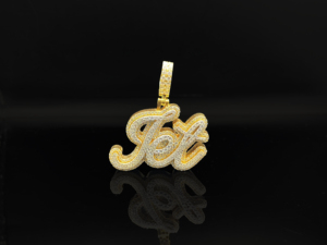 Colgante de Acero Inoxidable Plateado con Imitación de Rodio y Microincrustaciones de Diamantes de Corte Brillante, Estilo Hip Hop para Hombre, Marca Ice Legacy - Product Image 3