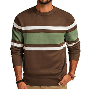 Pull en molleton chaud pour homme, tricoté, épais, pour l'hiver, en mélange doux de polyester/coton, imprimé numériquement, confortable - Product Image 1