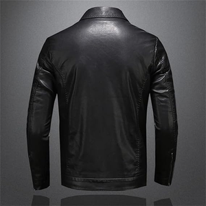 <b>Mens</b> <b>Leather</b> <b>Jackets</b> Long Sleeve Plus Size Pu <b>Jacket</b> <b>Men</b> <b>Leather</b> Coat Casual Motorcycle Biker Coat <b>Leather</b> <b>jacket</b> for <b>men</b> - Product Image 4
