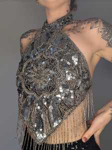 Flecos de Cuentas de Vidrio Onduladas, Borlas Decorativas para Vestidos de Espectáculo, Disfraces de Carnaval, Decoración Artesanal - Product Image 2