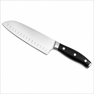Ensemble de couteaux de cuisine en acier Damas forgé à la main avec finition satinée, 67 couches d'acier Damas, manche en résine et bois bleu - Product Image 6