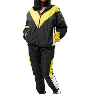 Custom logo Windbreaker Set Men Nylon Tracksuit Waterproof <b>Jacket</b> and Shorts Set OEM Streetwear zip up Windbreaker Suit - Product Image 3