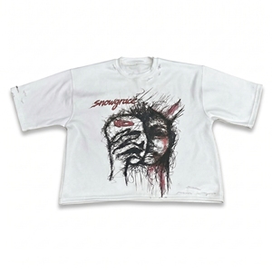 Premium 100% Cotton Heavyweight Solid Jersey T-<b>Shirt</b> Men Custom Logo Oversized Fit Streetwear Casual Eco-Friendly Breathable - Product Image 1