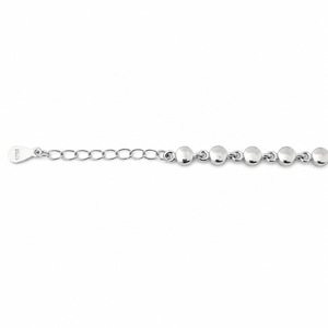 Pulsera de Eslabones Geométricos para Mujer, Acabado Pulido Brillante, Corte Redondo, Engaste de Bisel, Elegante, para Fiestas, Bodas, Uso Diario, Joyería Namivaa - Product Image 4