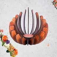 Portavelas de Madera Hecho a Mano para Decoración del Hogar, Moderno Soporte para Velas de Té con Forma de Loto para Mesa de Comedor, Sala de Estar - Product Image 4