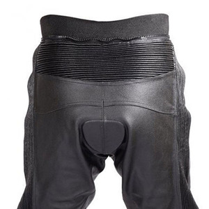 Custom Made Leather Racing Motorcycle Pants Breathable Windproof Protection Knee Stretch Panels Leather Motorbike Pants - Product Image 5
