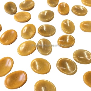 Vente en gros de cristaux d'aventurine jaune personnalisés, pierres précieuses naturelles de 30-35 mm, sculptées à la main, pour la guérison du chakra de l'amour, le Reiki, le Feng Shui - Product Image 2