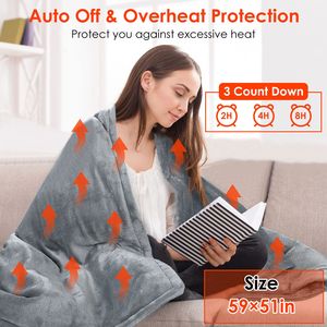 Coperta Elettrica in Flanella 59 Plus 51 Pollici con 10 Impostazioni di Calore, Spegnimento Automatico e Lavabile per Uso Domestico e in Ufficio - Product Image 6