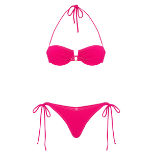 New Style 2k26 Womens Red Triangle Bikini Set Two Piece Swimsuit Adjustable String Halter Beach Swimwear Sexy Summer Bathing - Product Image 4