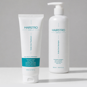 HAIRSTRO ผลิตภัณฑ์ดูแลหนังศีรษะ 200 มล. ผลิตในเกาหลี ปราศจากซิลิโคน ป้องกันผมร่วง ดูแลหนังศีรษะ ปรับแต่งสูตรได้ - Product Image 1