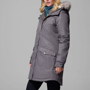 Vente en gros ELINE SPORTS – Doudoune parka d'hiver pour femme, coupe-vent, à capuche, col montant, manches matelassées en softshell - Product Image 4