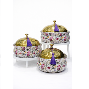 Juego de Cazuelas Aisladas de Acero Inoxidable, Diseño Simple y Moderno, Doble Pared con Revestimiento Térmico, Tapa de Acero Inoxidable, Clásico, Antiadherente y Duradero - Product Image 1