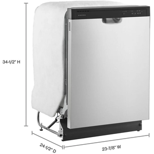 เครื่องล้างจานแบบฝัง A-m-a-n-a 59 d-B-A พร้อมระบบควบคุมด้านหน้า ผลิตจากสแตนเลส - Product Image 6