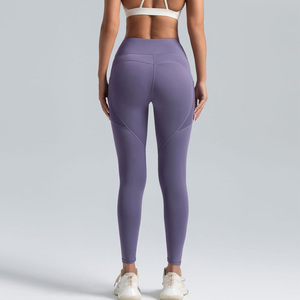 Leggings modernes pour femmes, taille haute, poches latérales, pantalons de yoga, plusieurs couleurs disponibles, vêtements de fitness, tenue de sport, tissu extensible et doux, collants athlétiques - Product Image 6