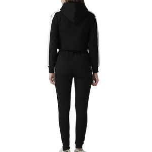 Nouvel ensemble de survêtement uni pour femme, style streetwear, deux pièces, coupe classique, pour femmes au Pakistan, haute qualité, 100 % coton, molleton technique - Product Image 5