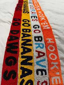 Correa de Bolso Bordada Go Dawgs, Negra, Roja y Blanca, de Poliéster Resistente, Forma Rectangular, Accesorio - Product Image 6