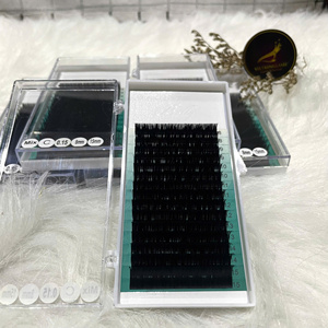 Extensions de cils OEM pour fabricants, volume complet, courbure CC, 8mm - 15mm, faites à la main, naturelles, douces, 0.03mm, cils en vrac, 1000 unités, fibre coréenne - Product Image 1