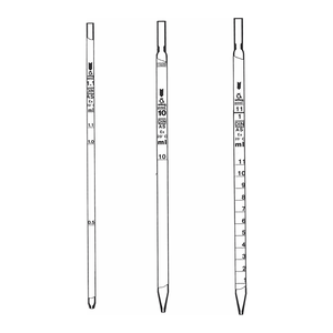 Pipettes bactériologiques de classe A pour lait avec graduations teintées ambre pour tests de laboratoire - WITEG - Product Image 1