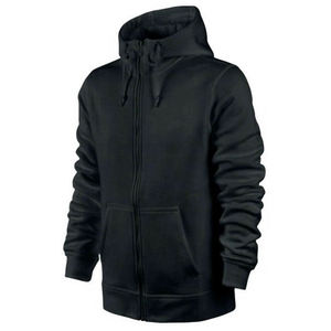 Unisex Black Full <b>Zip</b> <b>Hooded</b> Polyester/Cotton Solid Color Casual Reversible Lightweight Breathable Streetwear Side Tracksuit - Product Image 5