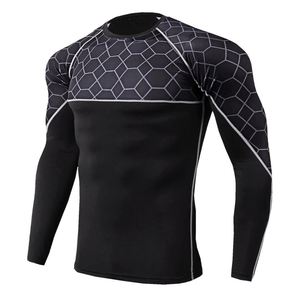 Chemise de compression de plongée à manches longues unisexe avec logo personnalisé sur le devant, protection solaire UV, respirante, séchage rapide, pour adultes - Product Image 1