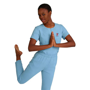 Tenue médicale professionnelle Solid Trader pour les professionnels de la santé – Ensemble de blouses et pantalons en mélange de coton et polyester doux et respirant – Uniforme d'hôpital - Product Image 3
