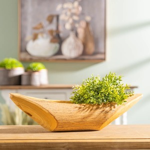 Cuenco Decorativo de Madera Tallada a Mano, Diseño Minimalista para Servir Comida en el Hogar, Acabado Natural sin Recubrimiento, Ideal para Regalo - Product Image 6