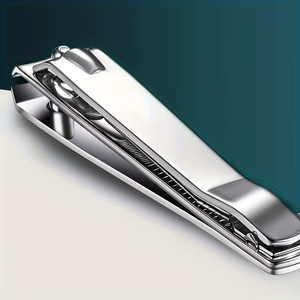 Coupe-ongles grand format avec lime intégrée, outil de toilettage pratique, adapté aux soins quotidiens des ongles, lame droite, pointe arrondie durable - Product Image 3