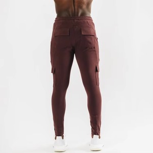 Custom Men's Slim Fit Joggers Breathable Cotton Skinny Sweatpants Cargo Pockets Quick Dry Plain Gym Workout Track Pants Autumn - Product Image 5