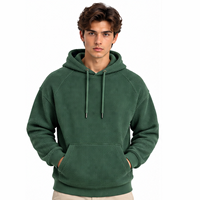 Sweat à capuche thermique en maille gaufrée pour homme, manches longues, décontracté, mode hiver, streetwear, personnalisable, vente en gros