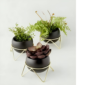 Jardinière en métal à bas prix pour salon, à poser au sol et pour la décoration intérieure, décoration de balcon, pot de fleurs de style moderne - Product Image 3