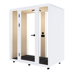 Duo HIPOD - Cabines de bureau acoustiques modulaires avec structure en aluminium, design minimaliste et éclairage LED pour la maison ou le bureau - Product Image 1