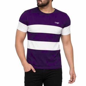 Camiseta de Hombre, Corte Regular, Manga Corta, Lisa, Tejido de Punto, 100% Algodón, Transpirable, Secado Rápido, Antiarrugas, Cuello Redondo - Product Image 4