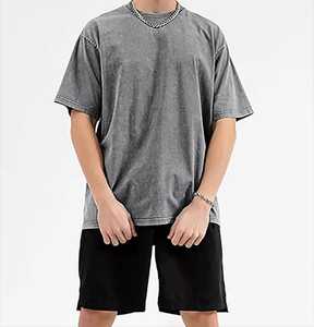 Camiseta de Algodón Verde Estampada Oversize para Hombre, Manga Corta, Cuello Redondo, Estilo Casual, Tejido Jersey, Ecológica, 240g - Product Image 5