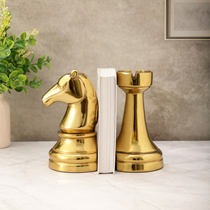 Premium Horse Metal Bookends Set | Elegant Equestrian <b>Book</b> Holder Stand for Home <b>Library</b>, Office Desk, Study Table, Bookshelf an - Product Image 6