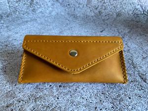 Handmade Genuine Leather <b>Glasses</b> Protector <b>Slim</b> Cowhide Pouch Luxury Vintage Reading Eyewear <b>Case</b> Cover Bag LGC-0097 - Product Image 6
