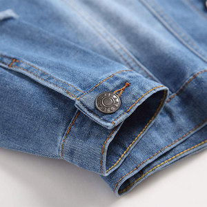 Veste en jean à capuche style vintage pour homme - Vente en gros, haute qualité, design élégant et personnalisable pour adultes - Product Image 6