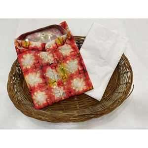 PARTY WEAR ALGODÓN IMPRESIÓN DIGITAL TRABAJO HOMBRE KURTA CON PAYJAMA ROJO - Product Image 1