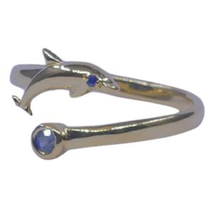 Anillo Clásico de Plata de Ley 925 Chapado en Oro con Zafiro Azul para Mujer, Joyería para Bodas - Product Image 2