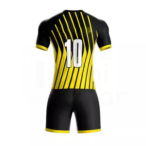 Nouvelle Saison 2025-2026 Ensemble Maillot de Football Col V 100% Polyester Haute Qualité Respirant Séchage Rapide Personnalisable OEM Uniforme de Football Numérique - Product Image 3