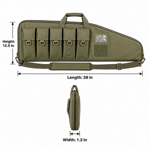 Custodia Imbottita Lunga per Attrezzatura 38/42 Pollici, Borsa Impermeabile con 5 Tasche Accessorie e Maniglia Rinforzata - Product Image 5