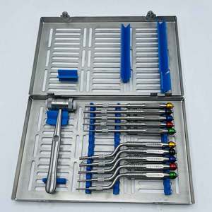 Cassette de Stérilisation Dentaire Manuelle Taille Standard pour 10 Instruments, Plateau Chirurgical en Acier Inoxydable de Qualité Médicale - Product Image 1