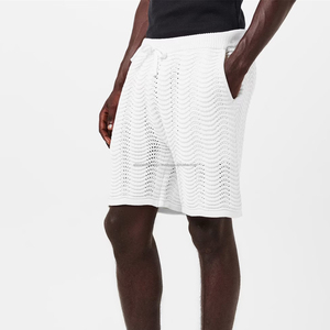 Pantalones Cortos Deportivos Transpirables de Verano para Hombre, 100% Algodón, Lavado Ácido Francés, Estampado Vintage con Cordón Ajustable y Decoración Vintage - Product Image 5