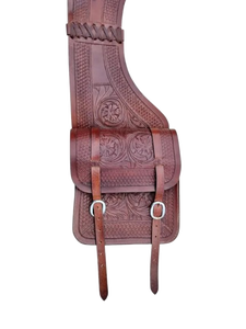Bolsa de Sillín para Caballo Estilo Western, de Cuero Premium con Hebilla de Latón, Hecha a Mano, de Cuero Genuino, para Equitación y Senderismo - Product Image 2
