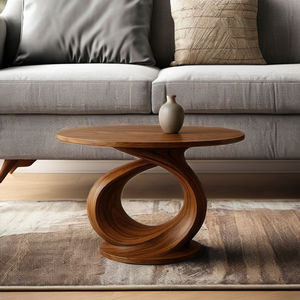 Mesa de consola de madera maciza Natural hecha a mano de alta calidad, diseño minimalista de lujo para el hogar, sala de estar, muebles de comedor - Product Image 4