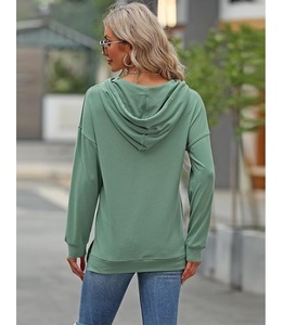 Nueva Colección de Sudaderas con Capucha para Mujer, 100% Algodón, Manga Larga, Cuello Caído, Estampadas, Cómodas, para Invierno, Personalizables - Product Image 5