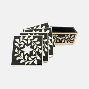 Direct Wholesale Supplier Bone Inlay <b>Coaster</b> Set Handmade Decorative <b>Table</b> <b>Coasters</b> for Kitchen Use at Reasonable Price - Product Image 1