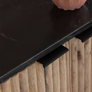 Buffet en bois de manguier et marbre noir Vandana Prime Vertex - Product Image 3