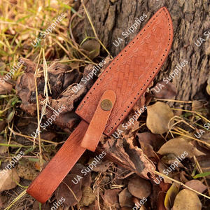 Funda de Cuero Premium Cosida a Mano Directa de Fábrica, de Piel Genuina de Vacuno, Hecha a Mano, para Cuchillo de Hoja Fija, Lista para Venta al por Mayor - Product Image 2