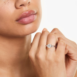 Premium Vintage 925 Sterling Silver Micro <b>Diamond</b> <b>Ring</b> Classic Fine Jewelry Wedding Engagement Anniversary Gift Collection - Product Image 6